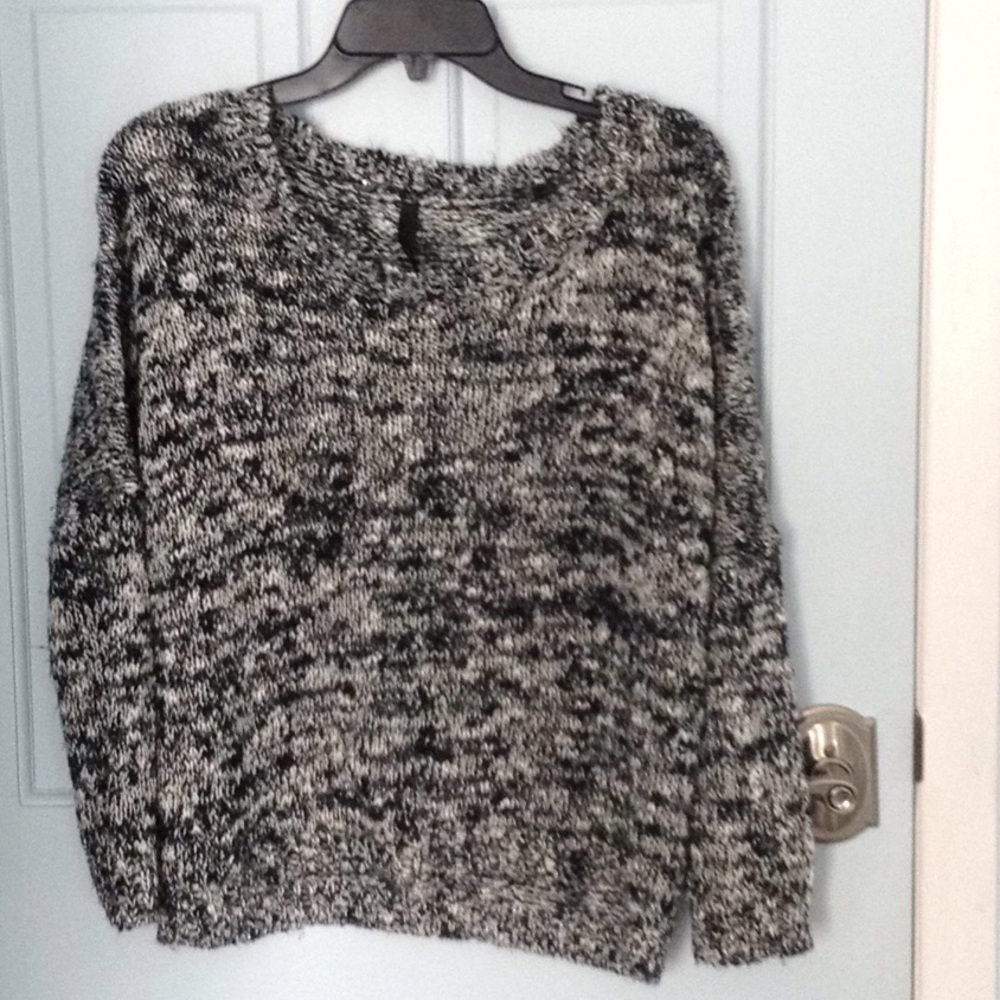 Black and white sweater
